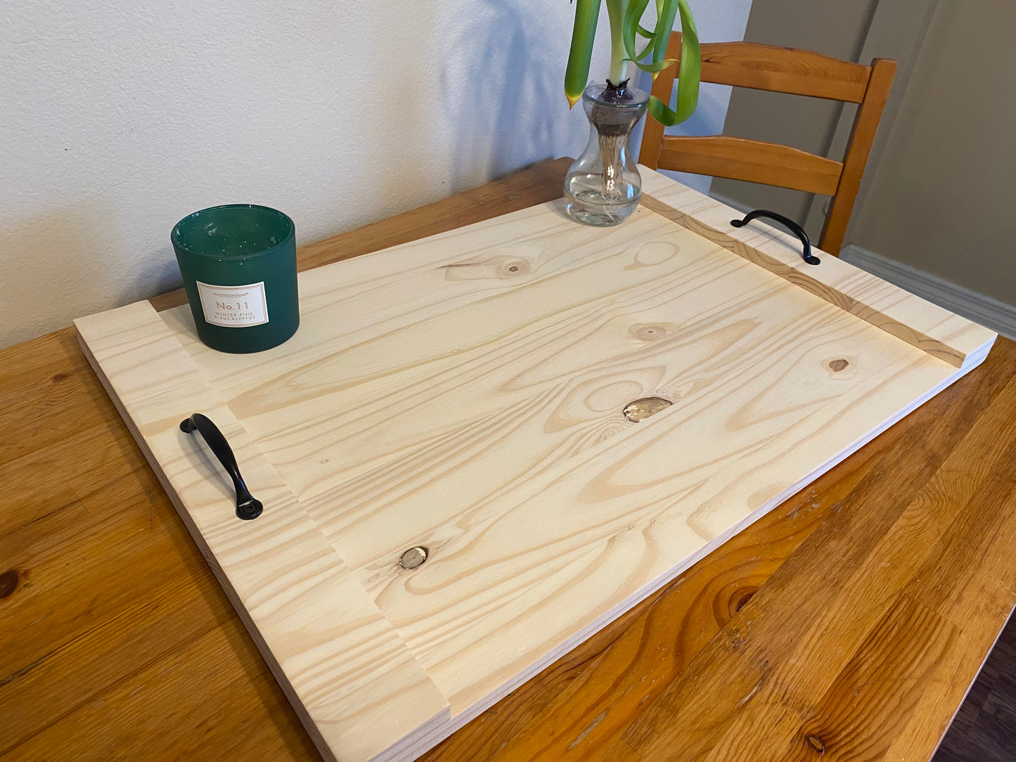 Rustic Wooden Stove Top Cover | Modern Noodle Board for Extra Counter Space & Décor