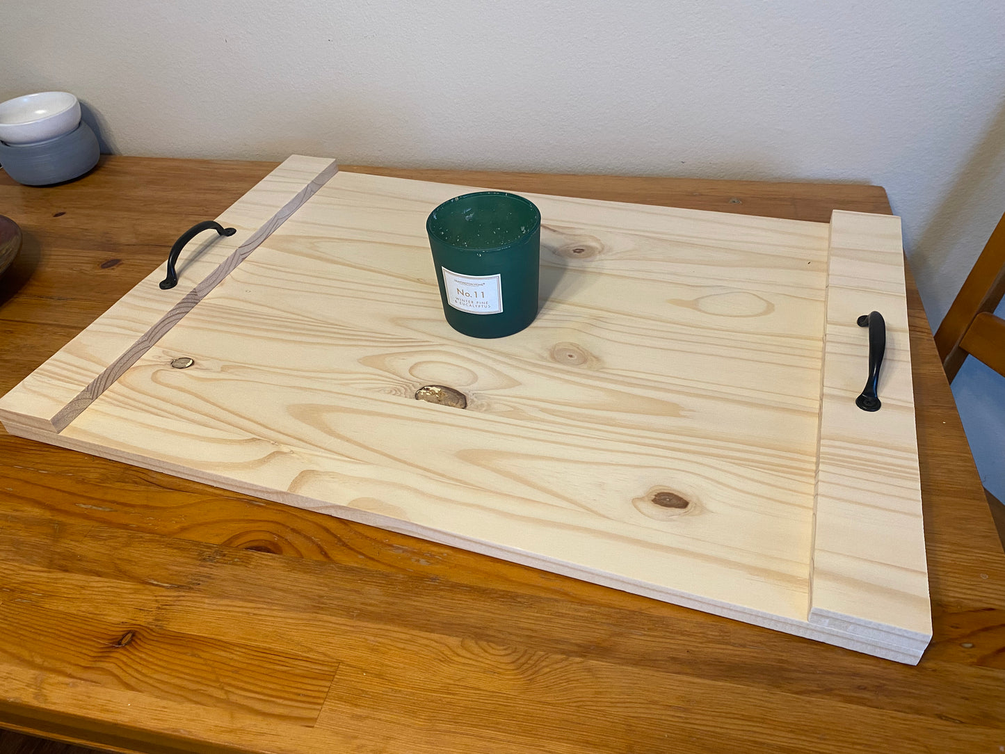 Rustic Wooden Stove Top Cover | Modern Noodle Board for Extra Counter Space & Décor